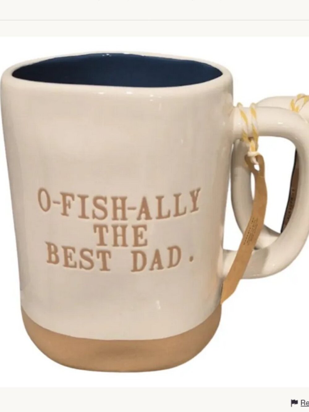 Rae Dunn O-Fish-Ally-The BEST DAD Mug New Release